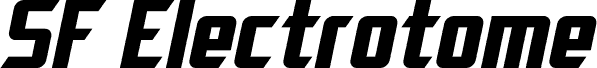 SF Electrotome Bold Oblique