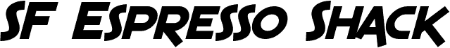 SF Espresso Shack Bold Italic