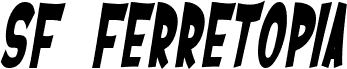 Náhled písma SF Ferretopia Bold Oblique