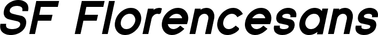 SF Florencesans Black Italic