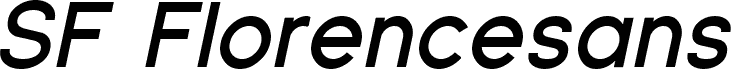 SF Florencesans Bold Italic