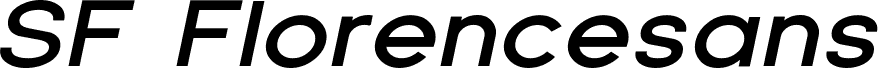 SF Florencesans Exp Bold Italic