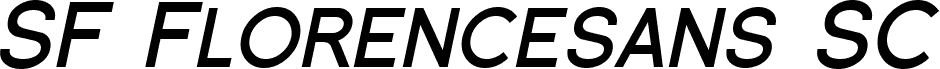 SF Florencesans SC Bold Italic