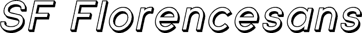 SF Florencesans Shaded Italic
