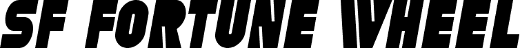 SF Fortune Wheel Condensed Italic