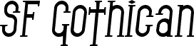 SF Gothican Bold Italic
