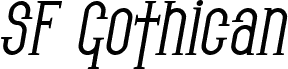 SF Gothican Bold Oblique