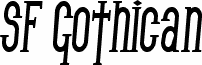 SF Gothican Condensed Bold Italic