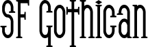 SF Gothican Condensed Bold