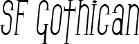 SF Gothican Condensed Italic