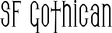 SF Gothican Condensed