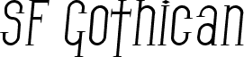 SF Gothican Italic