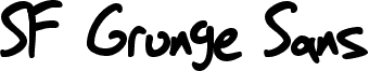 Náhled písma SF Grunge Sans Bold