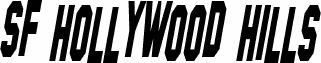 SF Hollywood Hills Condensed Italic
