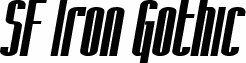 SF Iron Gothic Bold Oblique