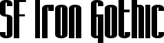 SF Iron Gothic Bold