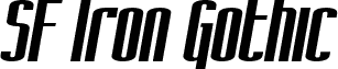 SF Iron Gothic Extended Oblique