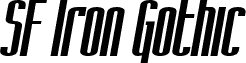 SF Iron Gothic Oblique