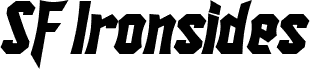 SF Ironsides Bold Italic