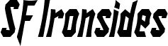 SF Ironsides Condensed Italic
