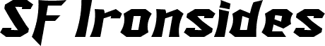 SF Ironsides Extended Italic
