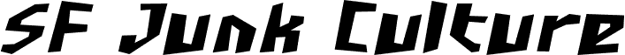 Preview of the SF Junk Culture Bold Oblique font
