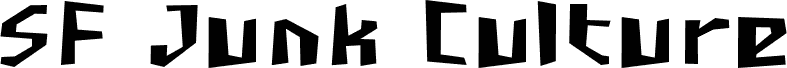 Preview of the SF Junk Culture font