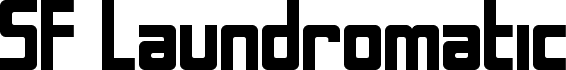 SF Laundromatic Bold