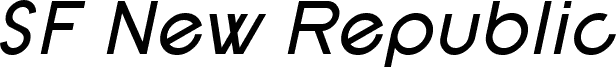 SF New Republic Italic