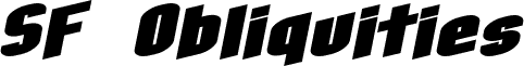 SF Obliquities Extended Bold