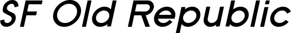 SF Old Republic Bold Italic