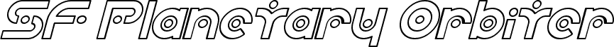 SF Planetary Orbiter Outline Italic