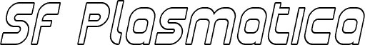 SF Plasmatica Outline Italic