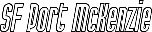 SF Port McKenzie Outline Italic