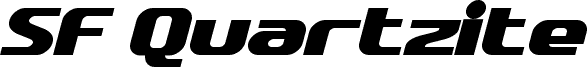 SF Quartzite Bold Italic