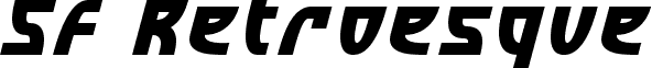 SF Retroesque Bold Italic