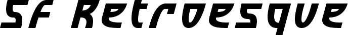 SF Retroesque Italic