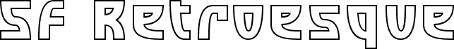 SF Retroesque Outline
