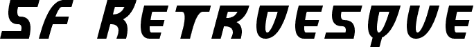 SF Retroesque SC Italic
