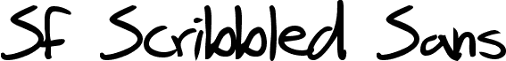 SF Scribbled Sans Bold
