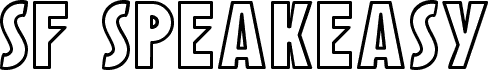 SF Speakeasy Outline