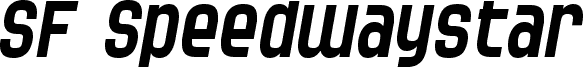 SF Speedwaystar Italic