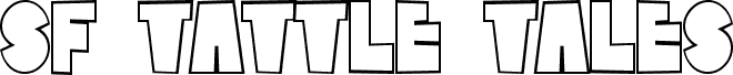 Preview of the SF Tattle Tales Outline font