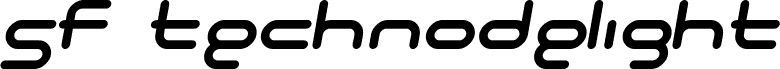 SF Technodelight NS Italic