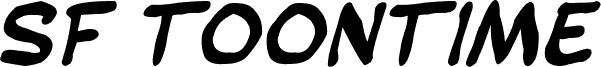SF Toontime Blotch Bold Italic