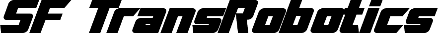 SF TransRobotics Bold Italic