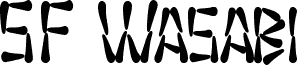 Preview of the SF Wasabi Condensed Bold font
