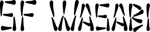Preview of the SF Wasabi Condensed font