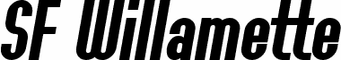SF Willamette Bold Italic