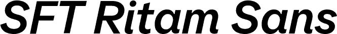 SFT Ritam Sans TRIAL DemiBold Italic